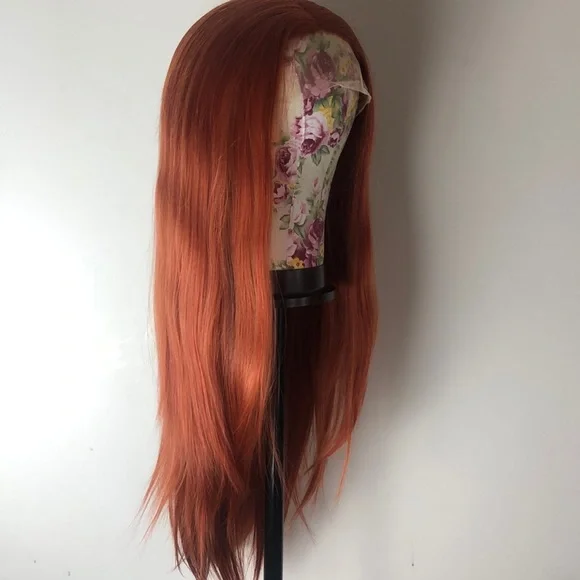 - 💕22” COPPER RED BODY WAVE LACE-FRONT WIG *…NEW
